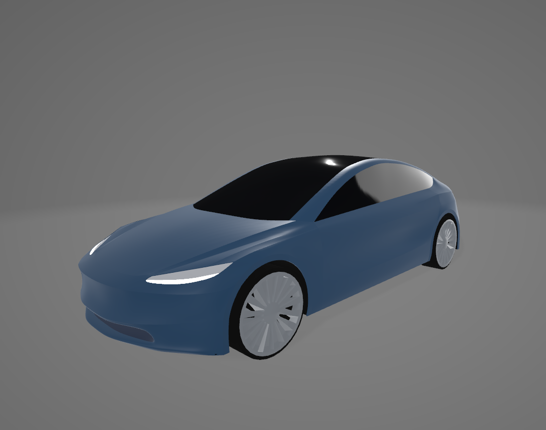 Tesla Model 3 render